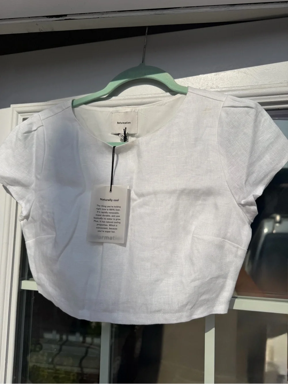 Reformation white linen